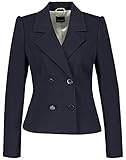 Taifun Damen Blazer im femininen Uniform-Stil tailliert Navy 40