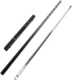 Cue Pool 58 Zoll 19-20 Unze Handgemachte Ahorn-Billard-Pool-Aktien mit 11,8-mm-Tipps, 1/2 Gelenkte Pool-Cues, die in der Schule Billardclub verwendet Werden, Aufbewahrungsbox/Beutel Optional LQHZWYC