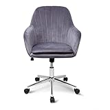 Bürostuhl Ergonomischer Schreibtischstuhl Bürohocker Arbeitshocker Moderner Drehstuhl mit Rollen Office Chair, Wippfunktion, Stufenlos Höhenverstellbar, G