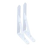 Einfach zu bedienender Ständer 2pack-Hochleistungs-Regal-Klammern, schwimmende Regale Stativ-Dreieck-Regal-Halterungen 90 Grad Winkel-Wand-montierter Regal-Unterstützer Wird verwendet, um Geg