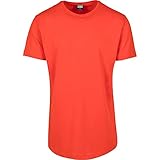 Urban Classics Herren Shaped Long Tee T-Shirt, Orange (Bloorange 01685), XL
