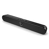 Majority Atlas Mini Bluetooth PC Soundbar, Tragbar & Über USB Aufladbar, Perfekt Für Gaming, Laptop-Lautsprecher, Zum Anschliessen An Smart TV, Mit 3.5mm Eingang, Mikro-SD-Kartenschlitz, USB