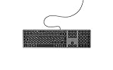 Mobility Lab ML311883 wired Tastatur mit dem Deutschen QWERTZ Tastaturlayout für Mac – Schwarz/G