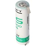 Saft LS14500 ER-AA Industriezelle Lithium-Thionylchlorid 3,6V mit Lö