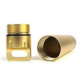 Notfall-kapsel Flasche, Seal Kapsel Flasche Outdoor Equipment Versiegelten Beh?lter Aluminium-Legierung Gold-wasserdichte Kanister C