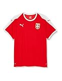 PUMA Herren Serbia Home Shirt SS Replica Trikot, Red White, XL