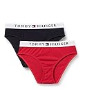 Tommy Hilfiger Mädchen 2p Bikini Unterwäsche, Primärrot/Wüstenhimmel, 14-16