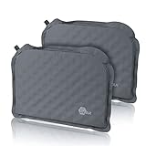 yourGEAR Thermo Sitzkissen Set - 2X selbstaufblasendes Sitzkissen 40x30x3,5 cm Sitzpolster Stuhlauflage Stuhlk