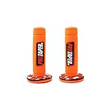 Motorrad-Lenkergriffe, 7/8 Zoll, 22 mm, Pro Taper Dirt Pit Bike Griffe Universal für Yamaha, Honda, Kawasaki, BMW, Suzuki (Orange)