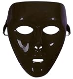 KarnevalsTeufel Maske Uni Phantom Einheitsgröße DIY für Theater Halloween Tanzauftritte u.v.m. Anonymus Theatermaske Maskerade für Erwachsene (Schwarz)