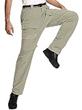 Herren-Wanderhose, Stretch, schnell trocknend, leicht, mit Reißverschluss abnehmbar, für Outdoor-Reisen, Safari-Hose - - 58