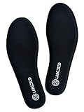 LARGERED Einlegesohlen Memory Foam für Herren,Schaum Sohlen Einlagen für Arbeitsschuhe,Wanderschuhe,Sneakers,Laufschuhe,Turnschuhe und Sport Schuhe,Schuheinlagen Komfort Weiche,Schwarz,gr.43-1