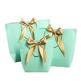 RONGXIANMA Weihnachtsgeschenktüte 10 Stück Geschenkbox Verpackung Goldgriff Papier Geschenktüte Kraftpapier Mit Griff Hochzeitsgeschenktü