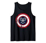 Captain Tennis Lustige Superhelden-Sportlegende Tank Top