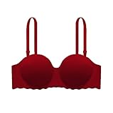 Keep it simple Fit for übergroße Nahtlose Sport Spitze sexy BH Set unterwäsche Frauen Set Stickerei Plus größe französische sexy unterwäsche (Color : Wine Red, Cup Size : 75B)