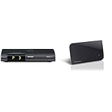 TechniSat Digipal DAB+ DVB-T2 Receiver mit DAB+ Radio (kartenloses Irdeto-Zugangssystem für freenet TV, 12 Volt) anthrazit & Oehlbach Scope Vision DVB-T2 HD Antenne - Innenantenne - Schw