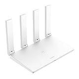 HUAWEI WiFi WS5200 New Dual-Core Router, Geschwindigkeit bis zu 1.267 Mbit/s, Bis zu 32 Dual-Band-Geräte, 1x Gigabit WAN- & 3X Gigabit LAN-Ports, Garantieverlängerung auf 30 Monate, Weiß, 53038482