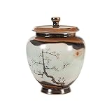 LUYIYI Keramischer Lagerungstopf, exquisiter orientalischer Lebensmitteltopf, verwendet für Küchengewürzaufbewahrung, Teekanne, Tee-Set-Lagerung, Kaffeek