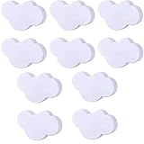 LjzlSxMF Kinder Schubladengriffe Kinder Cartoon Kunststoff-Möbel Knöpfe Wolke Form, Weiß, mit Schrauben für Schlafzimmer Wohnzimmer Küche 10PCS
