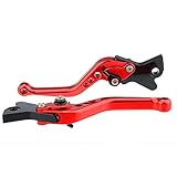 KIILING Fx Aluminium Motorrad vordere disc hintere trommelbremshebel fit für gilera Runner 125 180 200 VXR fxr vx 2t 4t Stalker 50 purejet (Color : Red)