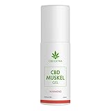 CBD EXTRA Muskelsalbe (Wärmend) – 100% THC-freie CBD Salbe mit wärmendem Effekt für beanspruchte Muskulatur und Gelenke – Schmerzgel mit wertvollen Inhaltsstoffen aus der Natur, 100