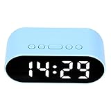Lazmin112 Digitaler Wecker, LED-Bildschirm-Wecker-Thermometer, elektronischer LED-Zeitwecker, mit stummem Countdow