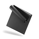 LILENO SPORTS Bodenschutzmatte [70x130 cm] Schwarz - Laufband Matte 1 mm Dicke - Fitness Unterlegmatte für Crosstrainer, Rollentrainer und andere Fitnessgeräte - auch als Yoga M