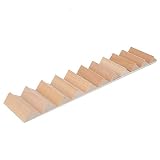 Gaeirt Puppenhauszubehör, fest und robust 1/12 Miniatur-Holztreppe für Puppenhäuser(Treppen ohne Handläufe)