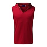 Herren Tank Top Tanktop Mit Kapuze Tankshirt Ärmellos Bodybuilding Unterhemd Tshirt Tee Muskelshirt Workout Fitness Hoodie Fashion Casual Achselshirt Trägershirt Ärmellose Training