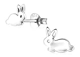 Laimons Mädchen Kids Kinder-Ohrstecker Ohrringe Kinderschmuck Hase Häschen Kaninchen 7mm glanz aus Sterling Silber 925