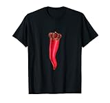 Corno Ionisches Horn rote Chilli Neapolitanische Glücksbringer Geschenk T-S