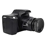 18-fach Zoom-Digitalkamera, 3,0-Zoll-HD-Spiegelreflexkamera mit LCD-Bildschirm, tragbarer Videokamera-Camcorder mit langer Brennweite, eingebautes Mikrofon für Reisen im Freien(Mit Weitwinkelobjektiv)