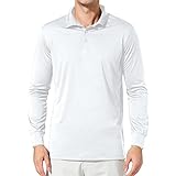 HONMEN Herren Polo Hemd T-Shirt Herbst Winter Langarm Kent-Kragen Knopfleiste Slim Fit Henley Shirts Business Arbeitshemden Herren Herbst Winter Elegant Baumwolle Einfarbig Langarmshirts Sw