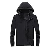 Rumity Regenjacke Herren Wasserdicht Atmungsaktiv Leicht mit Kapuze Fahrrad Sommer Windbreaker Regenjacke Herren Wasserdicht mit Kapuze Winter Übergröße Reg