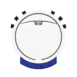 Kehrmaschine Smart Roboter-Staubsauger mit Fernbedienung 2800pa-Staubsauger mit Wassertank-Timing-Trocken-Nass-Sweep und Mopp-Teppichreiniger Kehrhelfer zu Hause (Color : White)