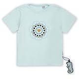 Sigikid Baby-Mädchen Bio-Baumwolle für Kinder T-Shirt, Hellblau/Herz, 98