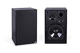 AQ Tango 95 Regal-Lautsprecherboxen, 3-Wege Bassreflex, 1x Hochtöner, 1x Mitteltöner, 1x Bass-/Tieftöner, 190 Watt PMPO, Schw