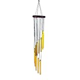 NBEEGFG Windspiel, 12 Röhren, Windspiel, Metall, Windglocken, nordisch, klassisch, handgefertigt, Ornament, Garten, Terrasse, Outdoor, Wandbehang, Heimdekoration, 8,5 x 59 cm (Farbe: 3)