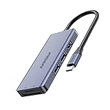 AWYST Docking Stations USB C Hub Adapter 7 in 1 Multiport USB - C Dockingstation mit 4K HDMI, 3 USB 3.0 Port, SD/TF Kartenleser und PD 60W Laptop Zubehö