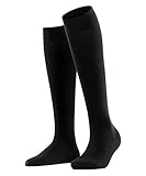 FALKE Damen Kniestrümpfe Softmerino, Wolle Baumwolle, 1 Paar, Schwarz (Black 3009), 37-38 (UK 4-5 Ι US 6.5-7.5)