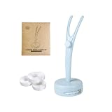 Umweltfreundliche Weniger mehr Zahnseide Set für zähne Zahnseide Halter mit Dispenser/Stand Austauschbare Zahnseide Rolle von 100m & aus Food Grade Material in 3 Farben. (Einzelpackung, Blau)