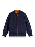 Scotch & Soda Shrunk Jungen Wendbare Bomberjacke aus Baumwollmischung mit Artwork Jacke, 0217 Combo A, 6