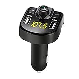 Huan store LED FM Sender 4.1A Bluetooth Car Kit Dual USB Autoladegerät 3. 1A 1A 2. Hafen USB MP3. Musik-Player for iPhone Alle Mobiltelefone (Color Name : As Shown)