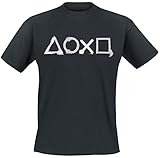 Playstation Herren T-Shirt -XL- Controller Buttons, schw