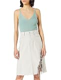 G-STAR RAW Womens 3301 A-line Midi Ripped Skirt, Ecru Attack C777-C491, 28W
