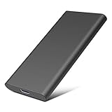 Externe Festplatte 2tb,USB3.1 Type-C Backups HDD Tragbarefür für PC,TV,Xbox One(2TB,Schwarz)