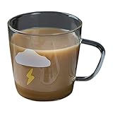 Hitzebeständiges Milchglas, Kaffeetasse mit Griff, 280ML, schöner Becher für Tee Wassersaft B