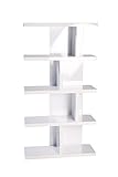 Phönix 126503WE Lloret Asymmetrisches Regal mit 8 Fächern, weiß