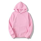 XWLY Sweatshirt Herren Herbst Winter Plus Samtverdickung Warm Einfarbig Herren Pullover Urban Lose Mit Tasche Männer Hoodie Täglich Unisex Casual All-Match Herren Jack