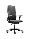 Ergonomischer Bürostuhl BASIC mit Stoffbezug in Schwarz. Ergonomisch und bequem sitzen dank vielfältiger Einstellmöglichk